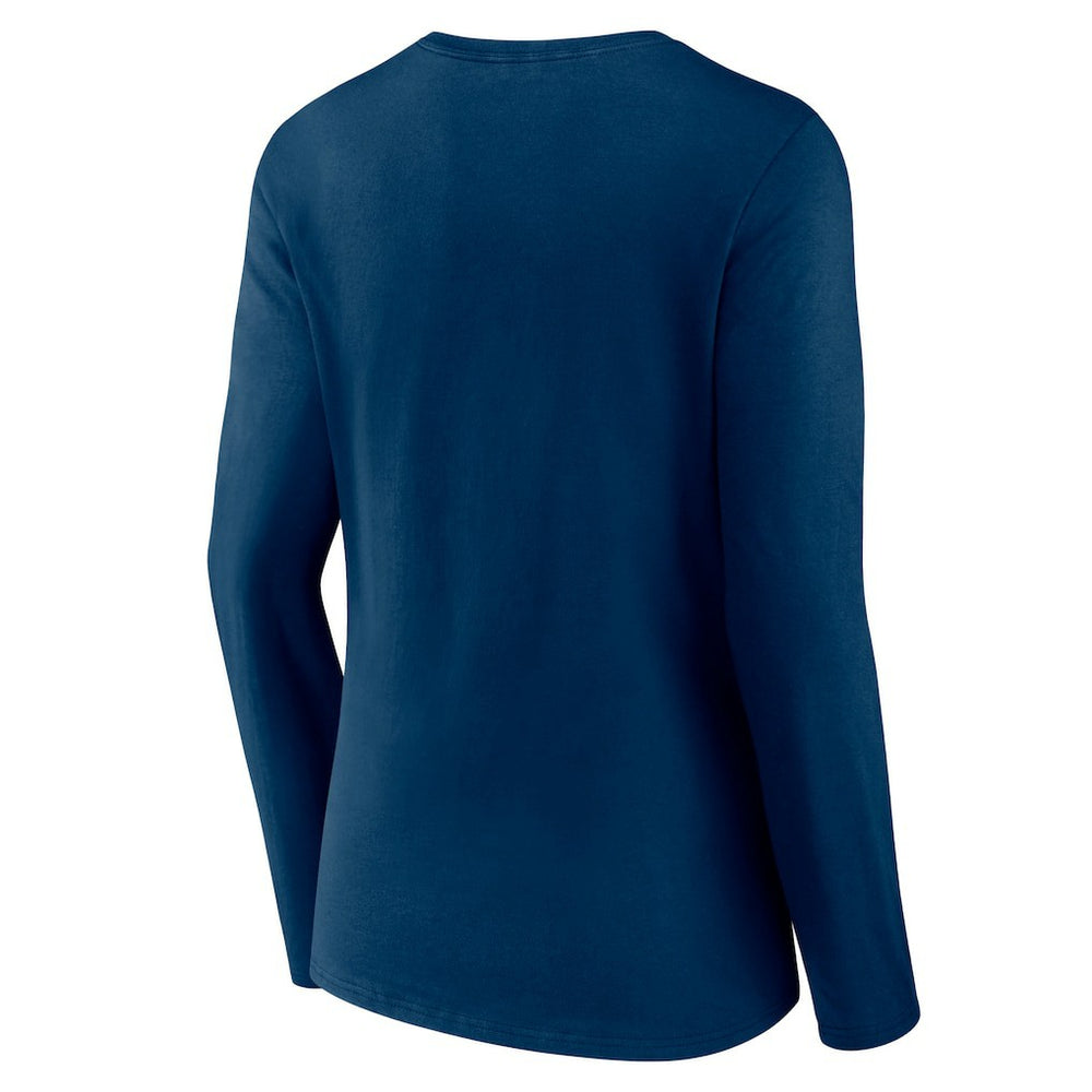 NFL Chicago Bears Women's Logo Team Lockup Long Sleeve V-Neck T-Shirt