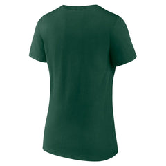 NFL Green Bay Packers Women's Logo Team Lockup V-Neck T-Shirt