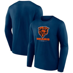 NFL Chicago Bears Logo Team Lockup Long Sleeve T-Shirt