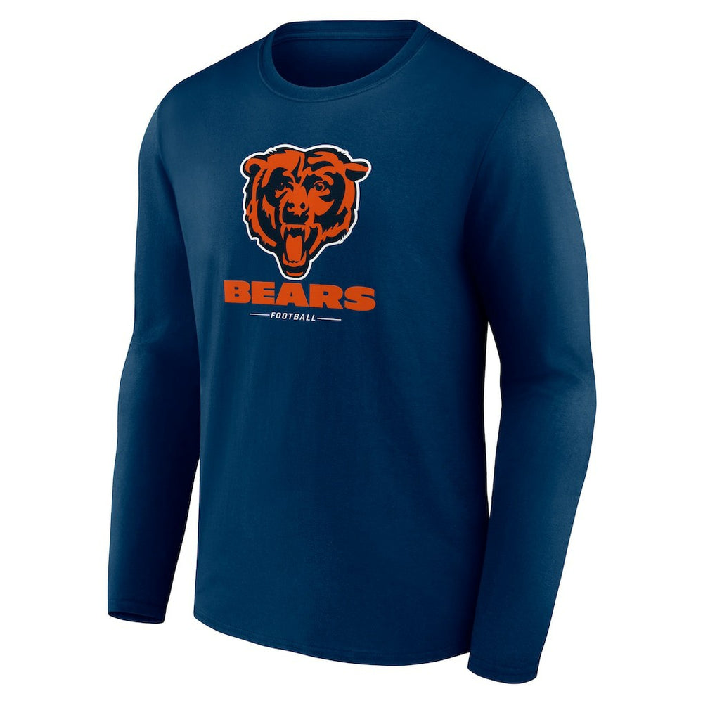 NFL Chicago Bears Logo Team Lockup Long Sleeve T-Shirt