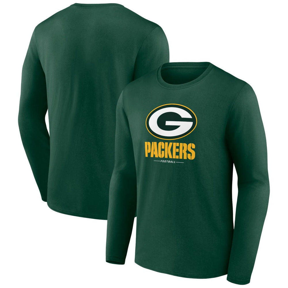 NFL Green Bay Packers Logo Team Lockup Long Sleeve T-Shirt