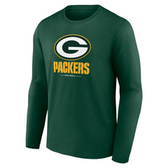 NFL Green Bay Packers Logo Team Lockup Long Sleeve T-Shirt