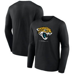 NFL Jacksonville Jaguars Logo Team Lockup Long Sleeve T-Shirt