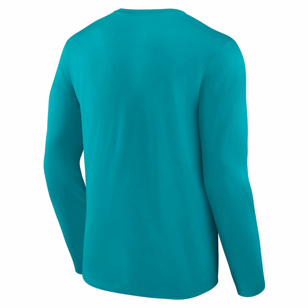 NFL Miami Dolphins Logo Team Lockup Long Sleeve T-Shirt