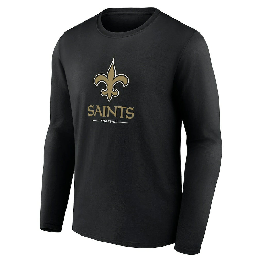 NFL New Orleans Saints Logo Team Lockup Long Sleeve T-Shirt