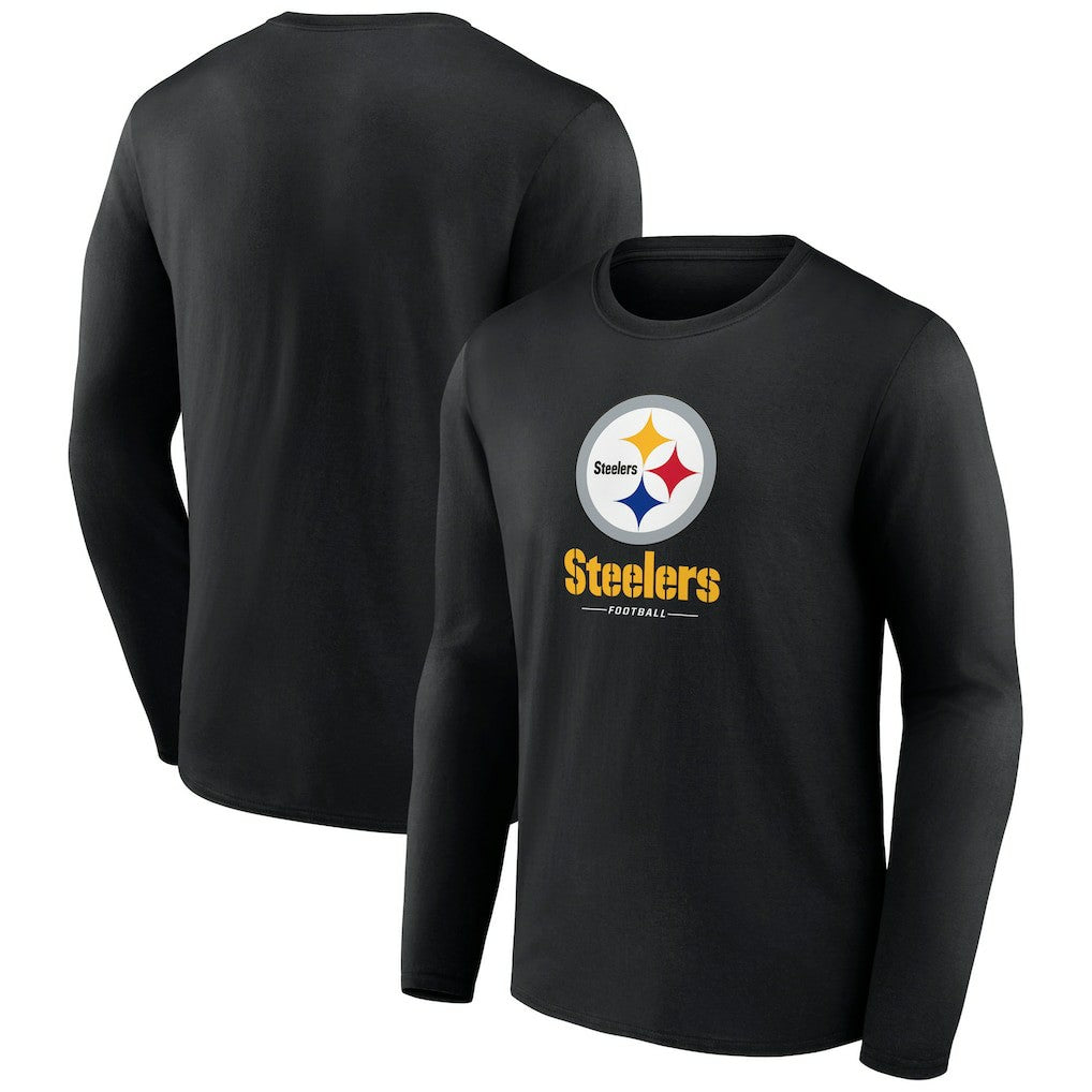 NFL Pittsburgh Steelers Logo Team Lockup Long Sleeve T-Shirt