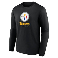 NFL Pittsburgh Steelers Logo Team Lockup Long Sleeve T-Shirt