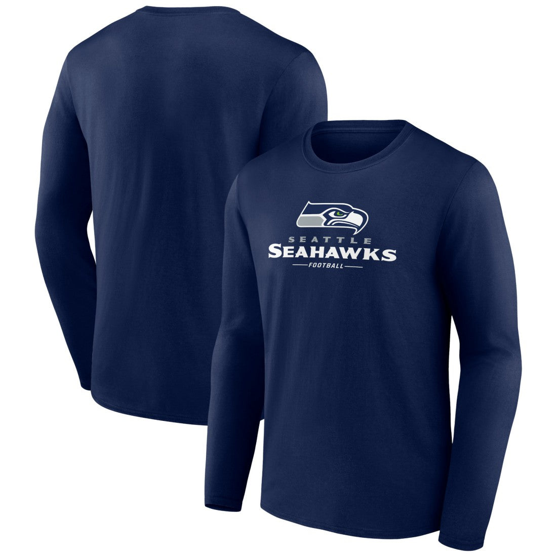 NFL Seattle Seahawks Logo Team Lockup Long Sleeve T-Shirt