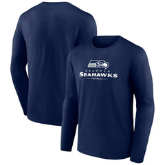 NFL Seattle Seahawks Logo Team Lockup Long Sleeve T-Shirt