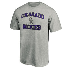 Colorado Rockies Heart & Soul T-Shirt - Heather Gray