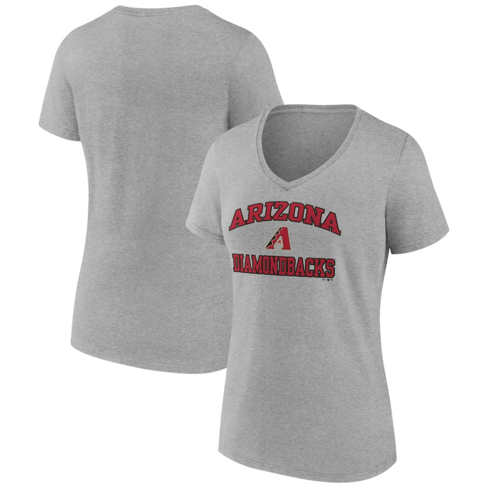 Arizona Diamondbacks Women's Heart and Soul V-Neck T-Shirt - Gray
