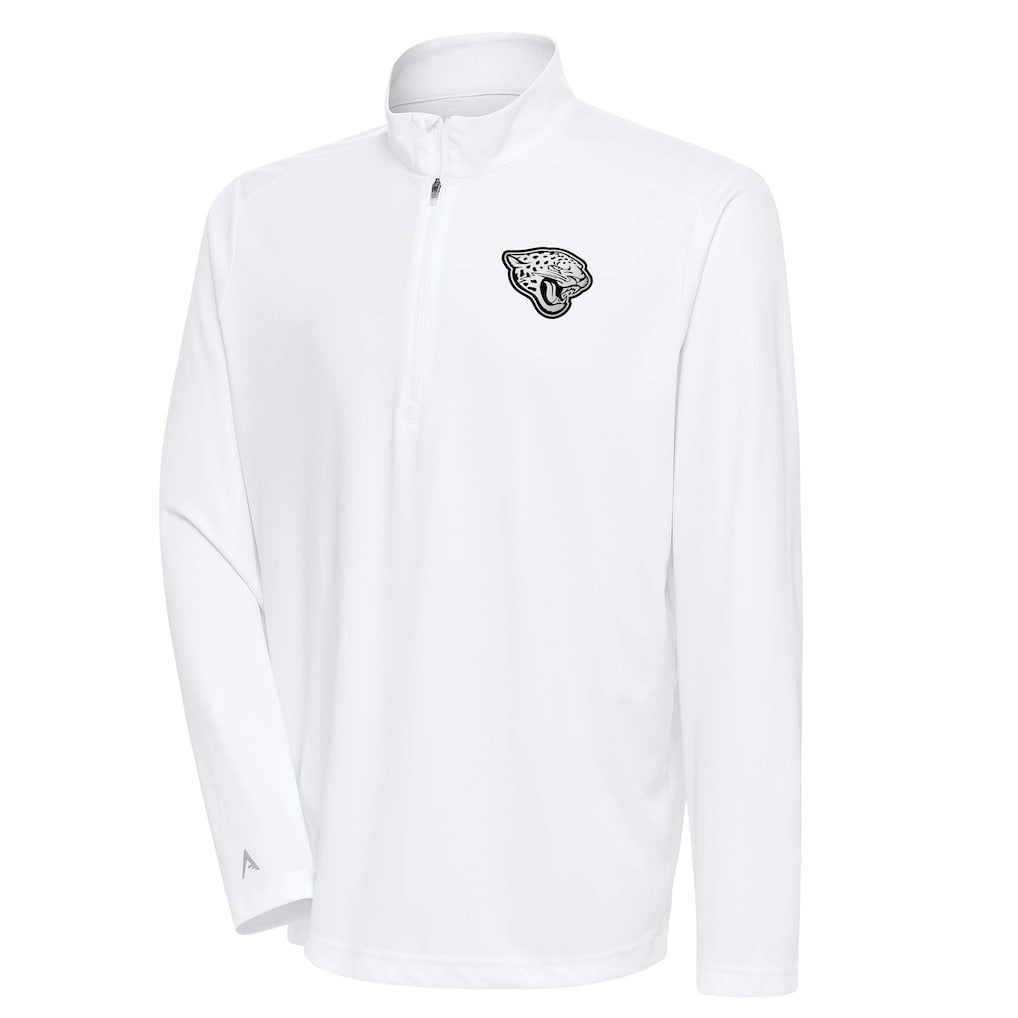 NFL Jacksonville Jaguars Antigua Metallic Logo Tribute Quarter-Zip Top