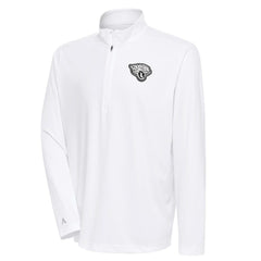NFL Jacksonville Jaguars Antigua Metallic Logo Tribute Quarter-Zip Top
