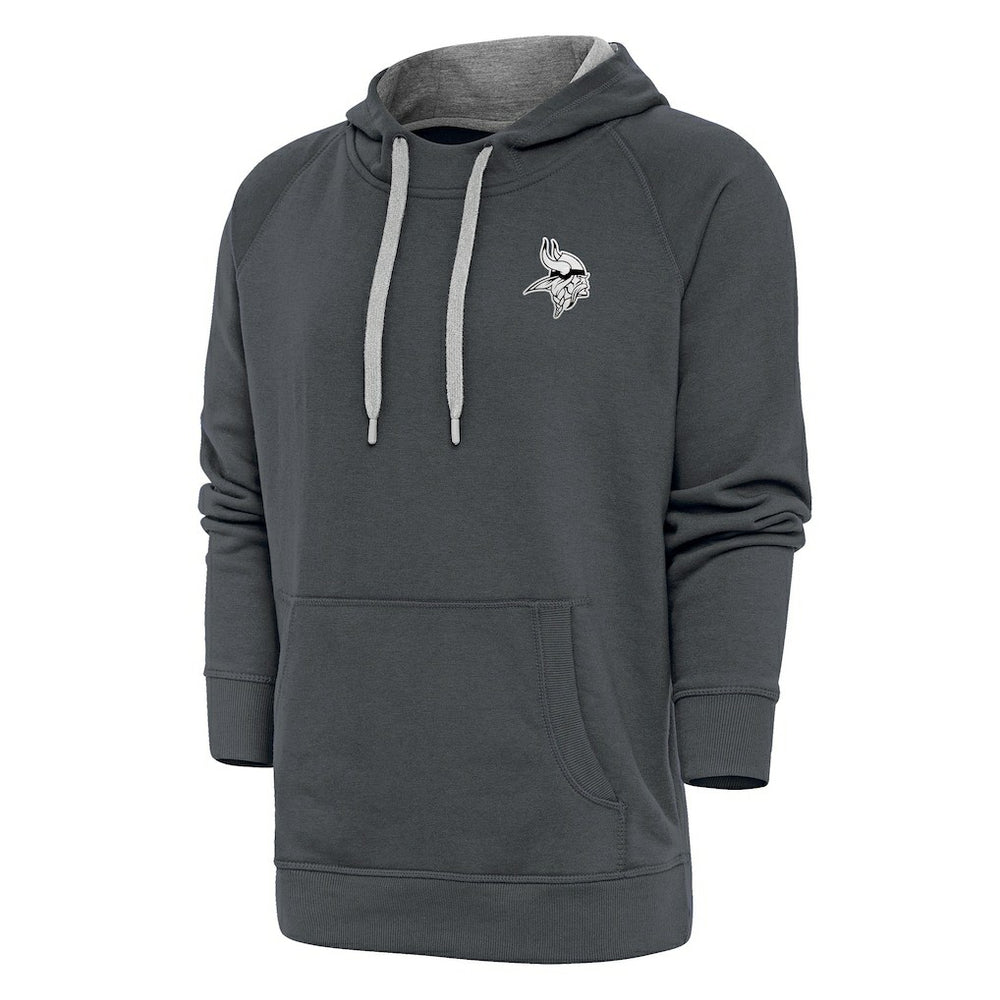 NFL Minnesota Vikings Antigua Metallic Logo Victory Pullover Hoodie