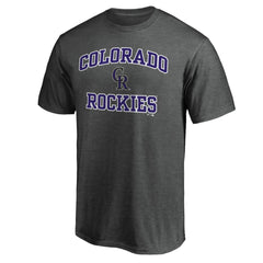 Colorado Rockies Heart & Soul T-Shirt - Charcoal