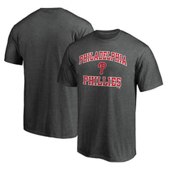 Philadelphia Phillies Heart and Soul T-Shirt - Charcoal