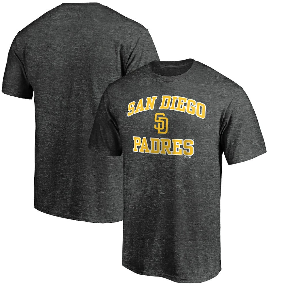 San Diego Padres Heart and Soul Team T-Shirt - Charcoal