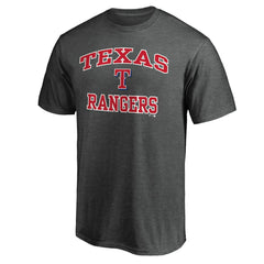 Texas Rangers Heart and Soul T-Shirt - Charcoal