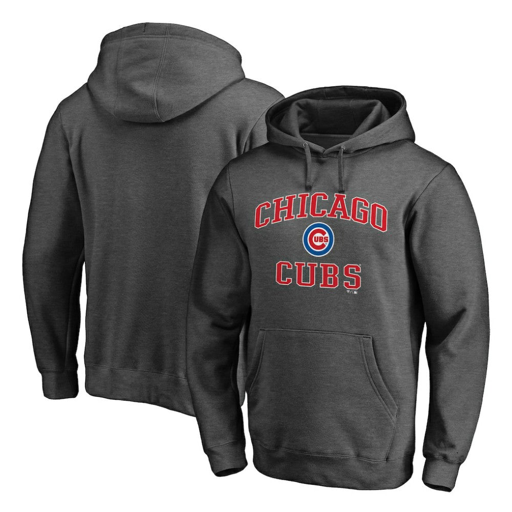 Chicago Cubs Heart and Soul Pullover Hoodie - Charcoal