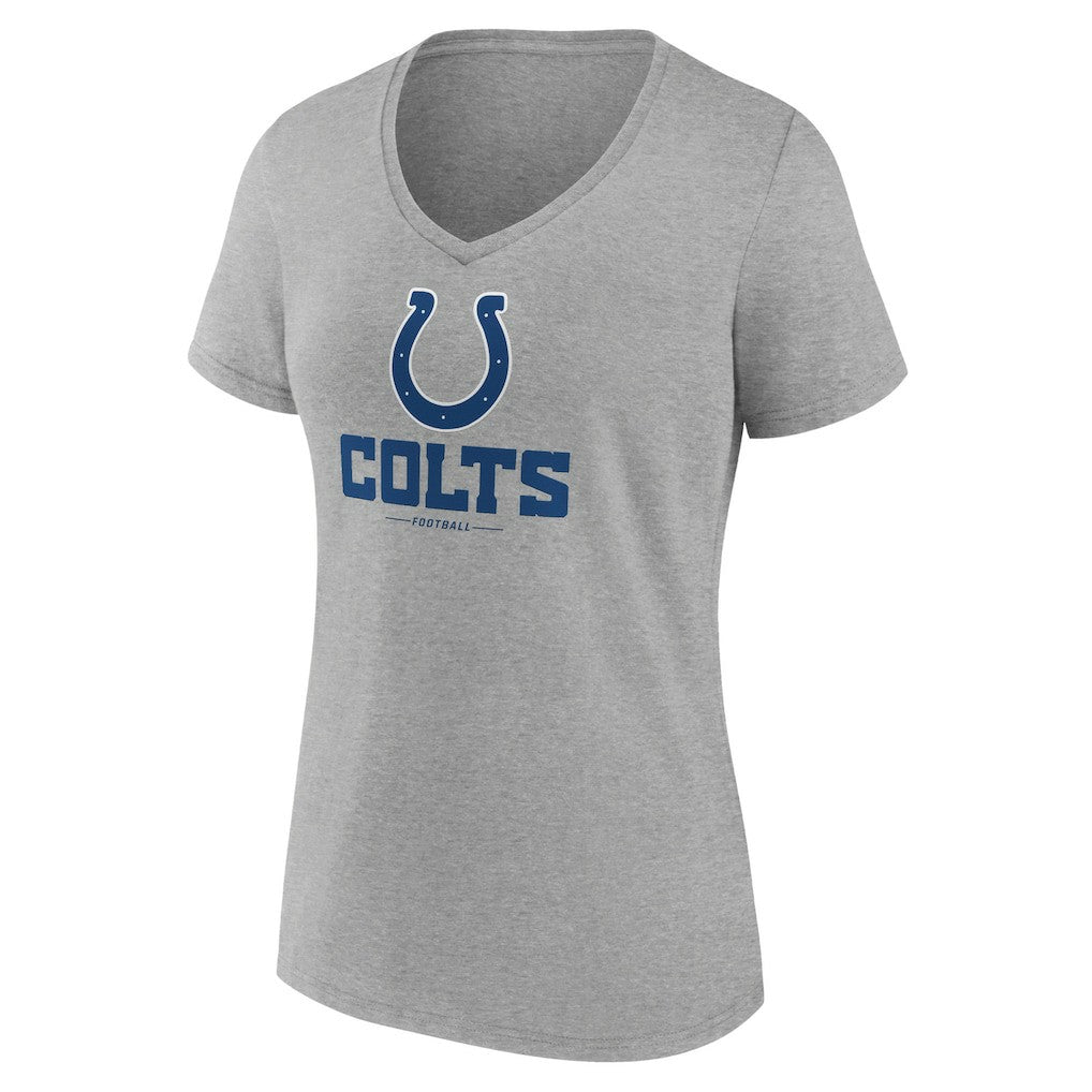 NFL Indianapolis Colts Women's Logo Team Lockup V-Neck T-Shirt