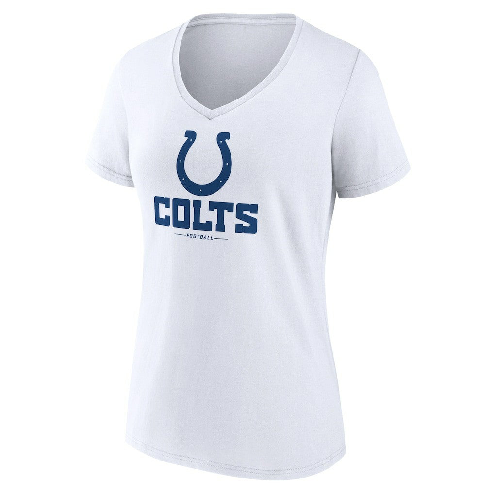 NFL Indianapolis Colts Women's Logo Team Lockup V-Neck T-Shirt