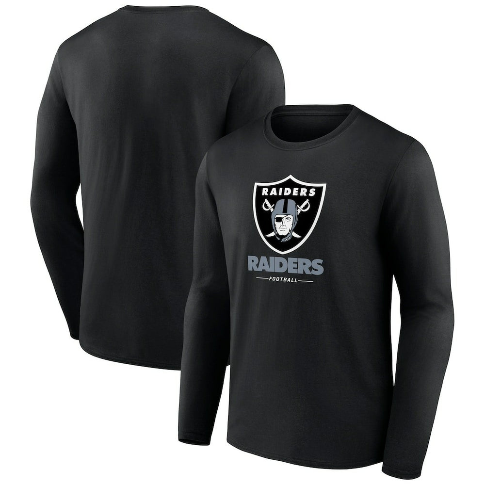 NFL Las Vegas Raiders Logo Team Lockup Long Sleeve T-Shirt