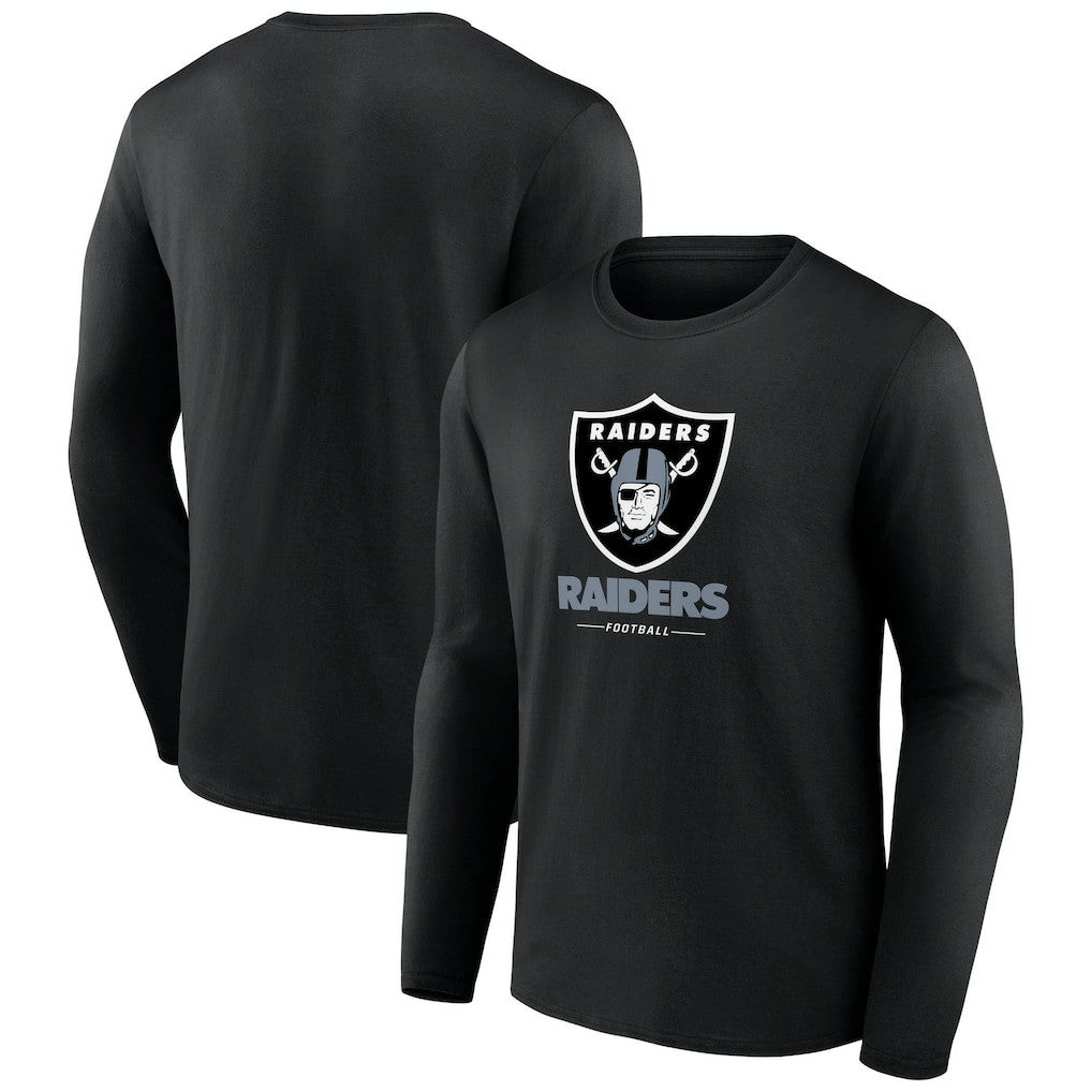 NFL Las Vegas Raiders Logo Team Lockup Long Sleeve T-Shirt