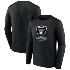 NFL Las Vegas Raiders Logo Team Lockup Long Sleeve T-Shirt