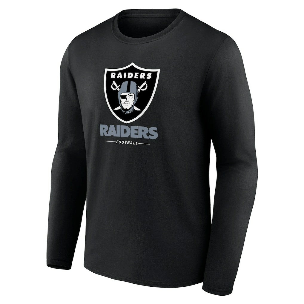NFL Las Vegas Raiders Logo Team Lockup Long Sleeve T-Shirt