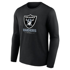 NFL Las Vegas Raiders Logo Team Lockup Long Sleeve T-Shirt