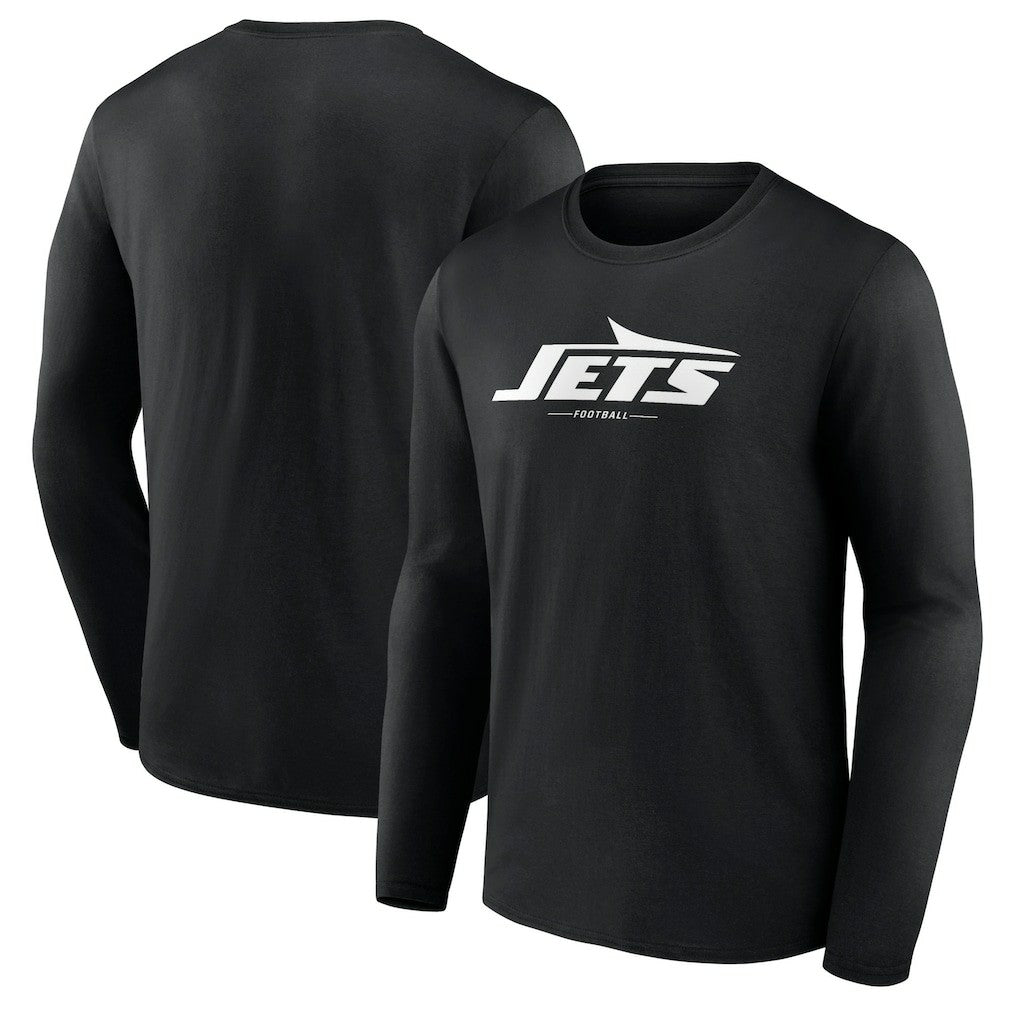 NFL New York Jets Logo Team Lockup Long Sleeve T-Shirt