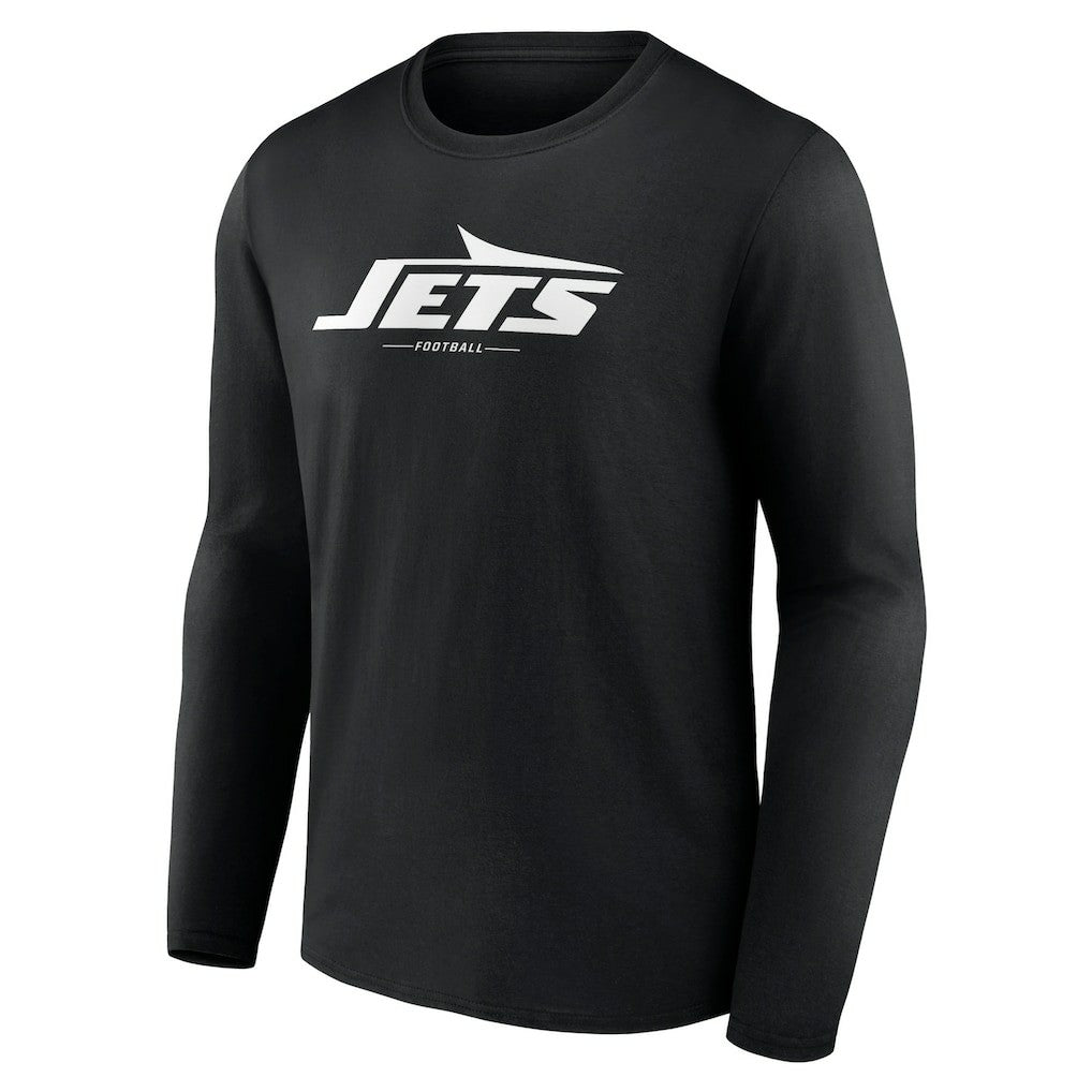 NFL New York Jets Logo Team Lockup Long Sleeve T-Shirt