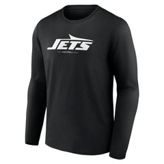 NFL New York Jets Logo Team Lockup Long Sleeve T-Shirt