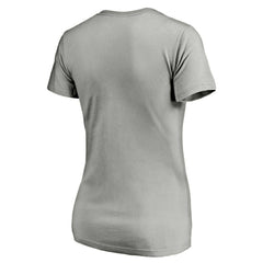 Colorado Rockies Women's Official Logo V-Neck T-Shirt - Gray