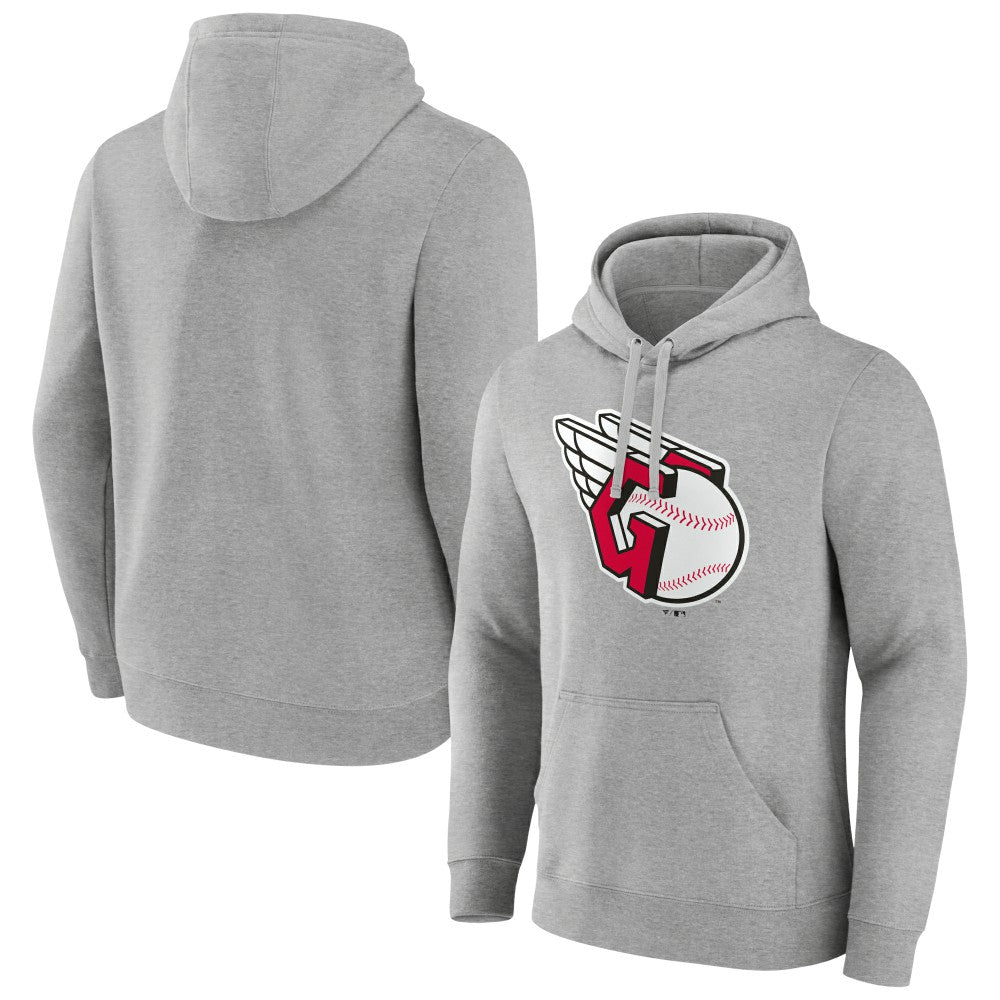 Cleveland Guardians Official Team Logo Pullover Hoodie - Gray