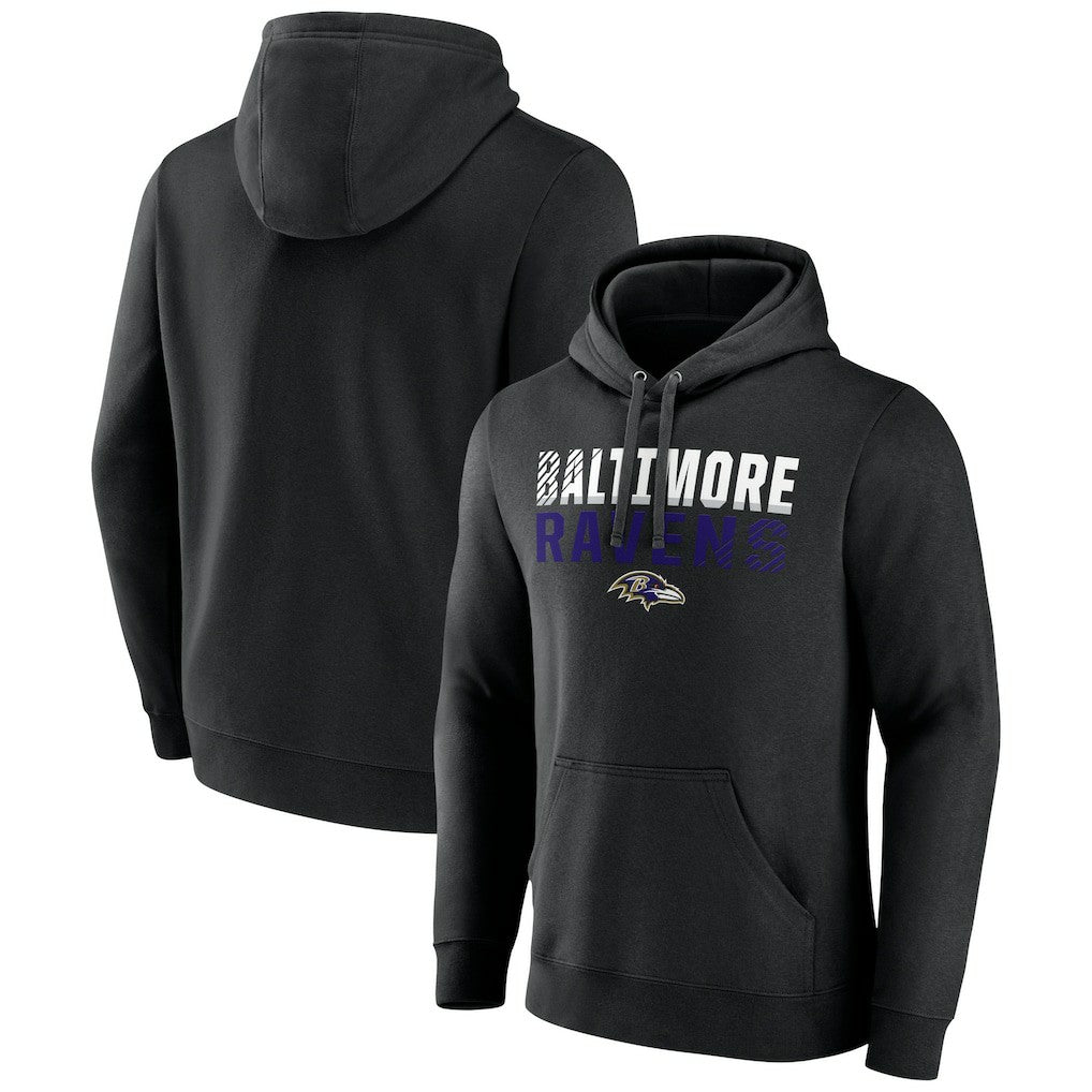 NFL Baltimore Ravens Team Fade Out Fitted Pullover Hoodie
