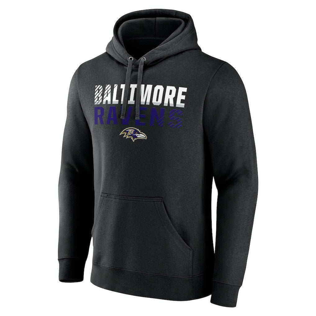 NFL Baltimore Ravens Team Fade Out Fitted Pullover Hoodie