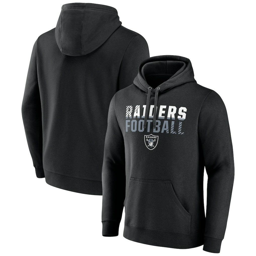 NFL Las Vegas Raiders Team Fade Out Fitted Pullover Hoodie