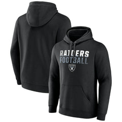 NFL Las Vegas Raiders Team Fade Out Fitted Pullover Hoodie