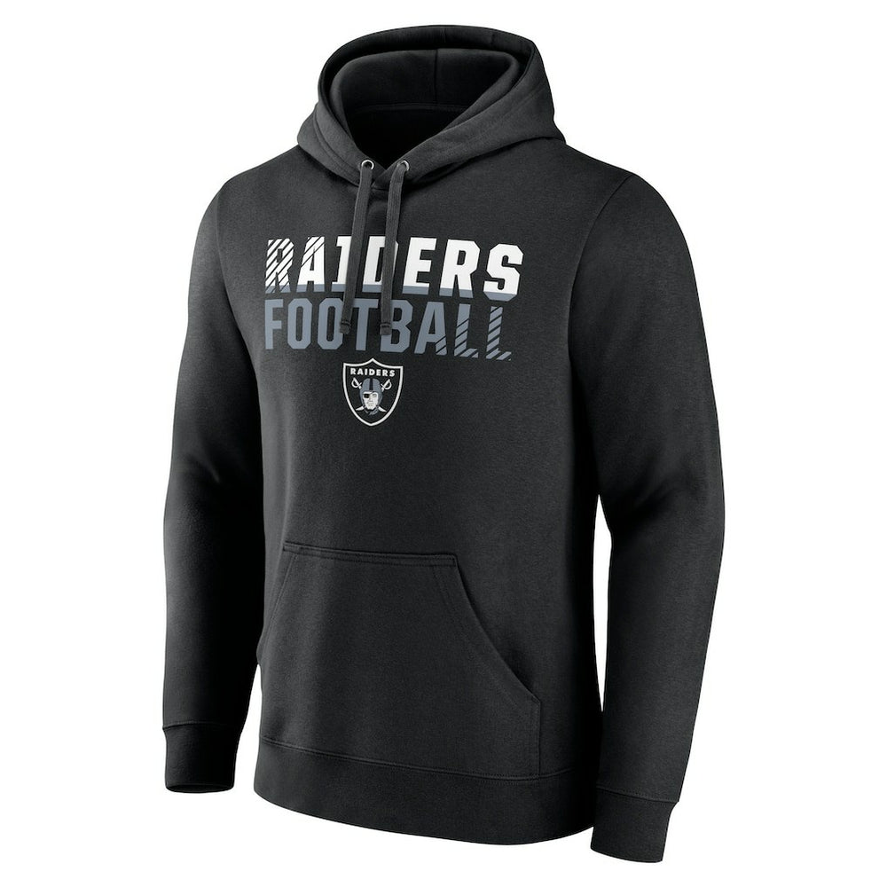 NFL Las Vegas Raiders Team Fade Out Fitted Pullover Hoodie