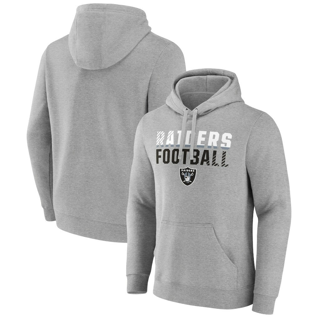 NFL Las Vegas Raiders Team Fade Out Fitted Pullover Hoodie