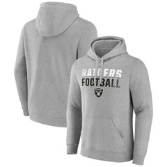 NFL Las Vegas Raiders Team Fade Out Fitted Pullover Hoodie