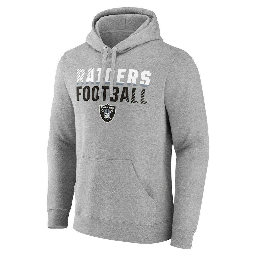 NFL Las Vegas Raiders Team Fade Out Fitted Pullover Hoodie