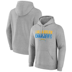 NFL Los Angeles Chargers Team Fade Out Fitted Pullover Hoodie