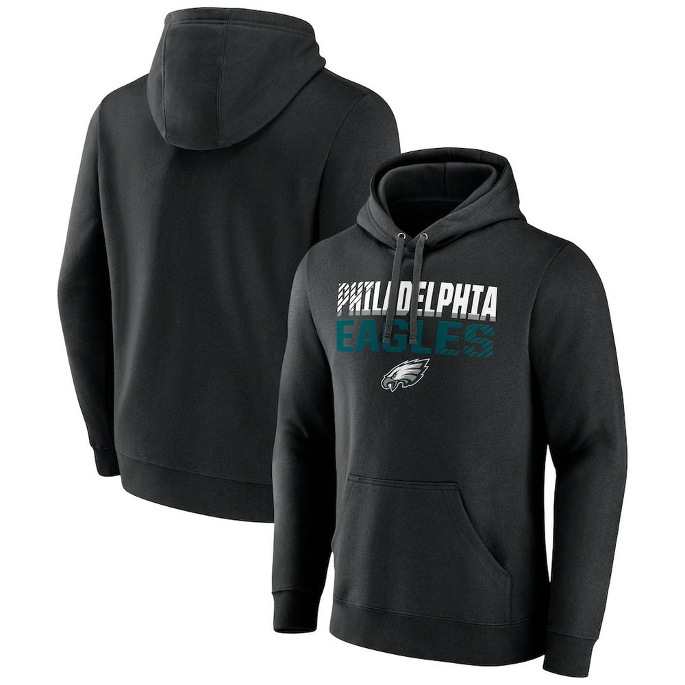 NFL Philadelphia Eagles Team Fade Out Fitted Pullover Hoodie