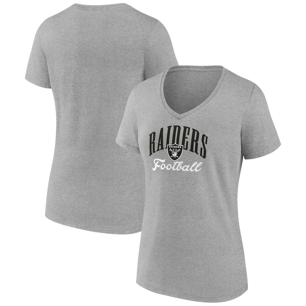 NFL Las Vegas Raiders Women's Victory Script V-Neck T-Shirt