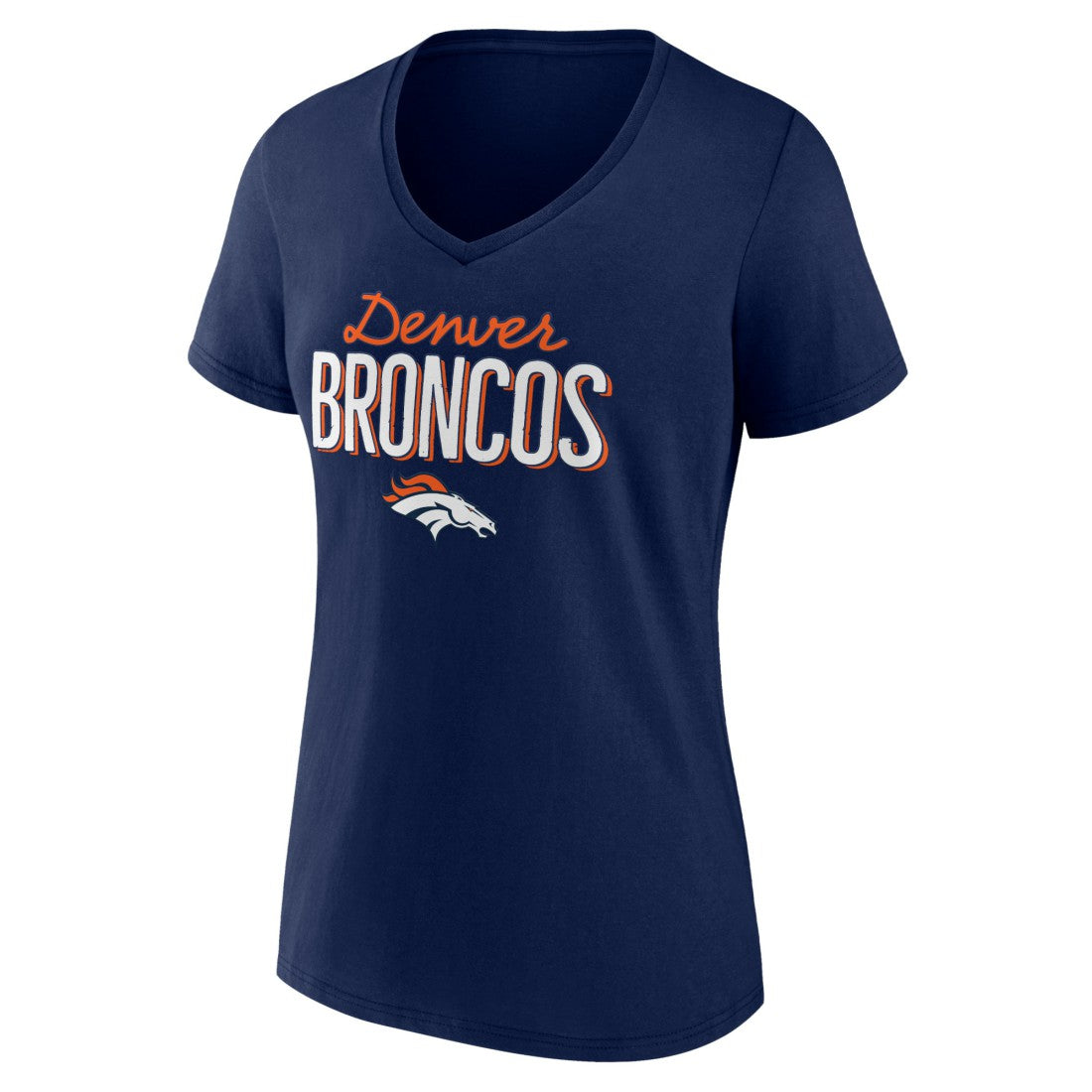 NFL Denver Broncos Women's Nostalgia V-Neck T-Shirt