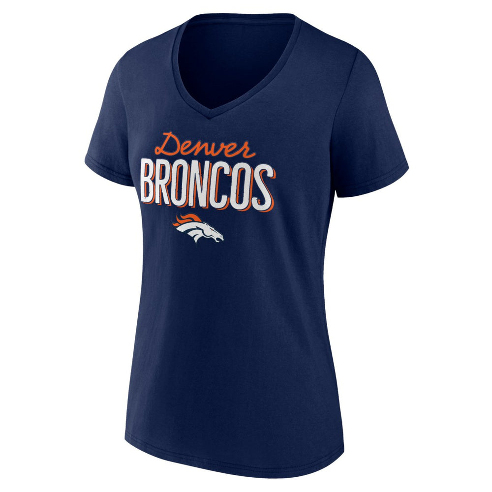 NFL Denver Broncos Women's Nostalgia V-Neck T-Shirt