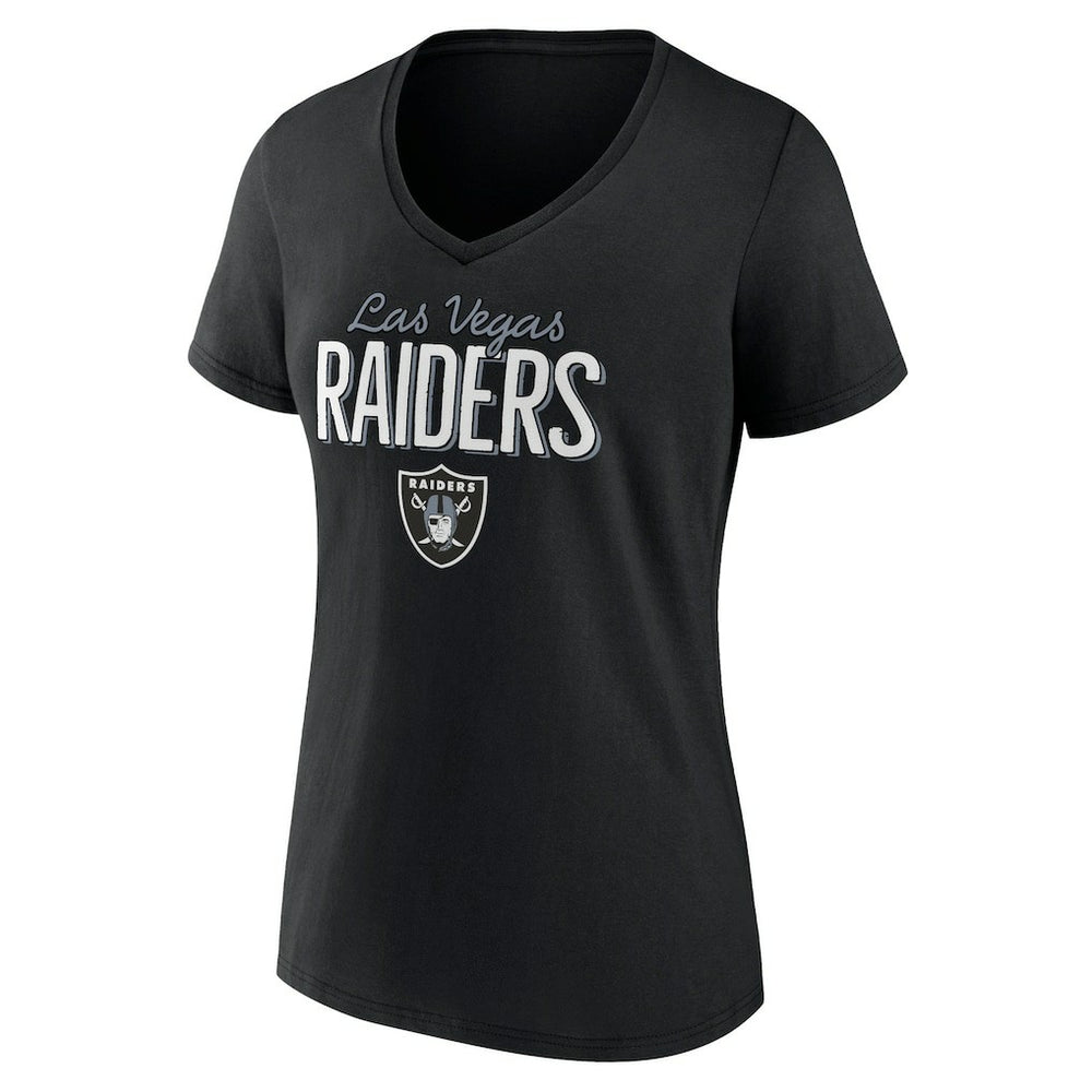 NFL Las Vegas Raiders Women's Nostalgia V-Neck T-Shirt