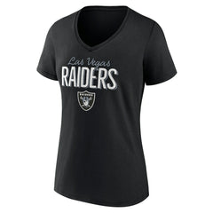 NFL Las Vegas Raiders Women's Nostalgia V-Neck T-Shirt